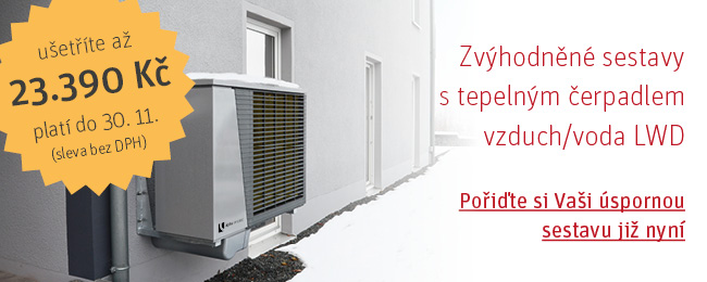 Zvýhodněné sestavy s tepelným čerpadlem LWD do 30. 11. 2017